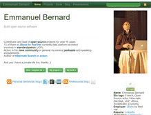 Tablet Screenshot of emmanuelbernard.com